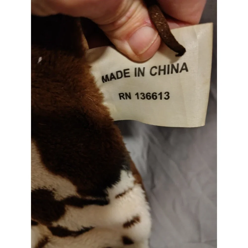 Rustic Tricolor Faux Fur Cowhide Throw Blanket AND PILLOW – Brown/White/Black